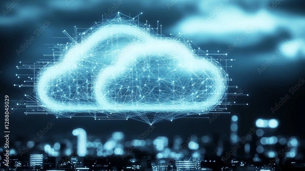 Poster the 5g wireless network enables high-speed internet, cloud computing, and connectivity through advan