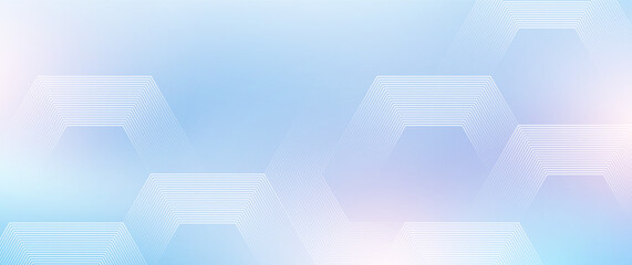 Modern medical or health care scientific abstract background with hexagons. Geometric stripe line art design for poster, brochure, cover, banner, header, website, presentation template