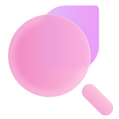 Glassmorphism PopUp Jelly Pink Purple UI Icon Sign and Symbol Design Illustrator Png Svg	
