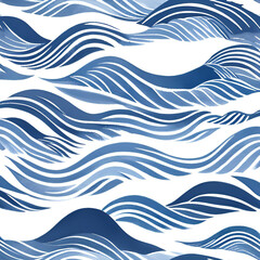 sea waves seamless pattern
