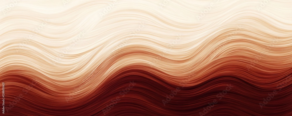 Poster a gradient background transitioning from light tan to deep mahogany