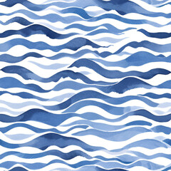sea waves seamless pattern