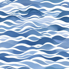 sea waves seamless pattern