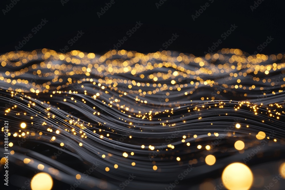 Poster big data is transferred via the internet through cloud computing, symbolizing a futuristic digital t
