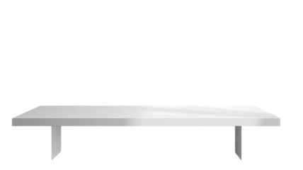 Modern white table displayed in a minimalist setting ideal for contemporary interiors or design showcases