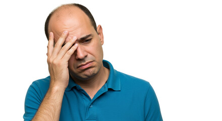 young man with headache