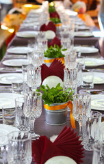 christmas table set