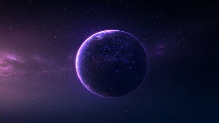 Obraz premium Global information exchange relies on high-speed data transfer and digital connectivity worldwide