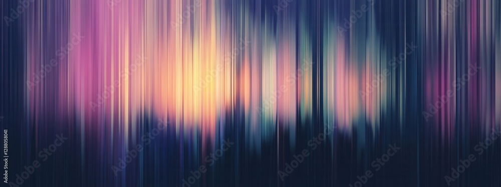 Poster abstract digital artwork with vibrant colors and soft gradient textures capturing movement and flow