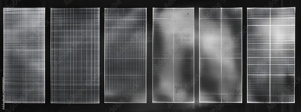 Aufkleber abstract texture of transparent grids on a dark background for creative and modern design projects