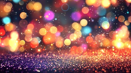 Obraz premium A dynamic wave of particles forms an abstract gradient hologram, set against a digital technology background