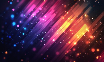 Vibrant Abstract Tech Design, Generative AI