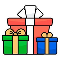 Modern design icon of gifts