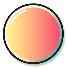 3D Round Button UI Elements