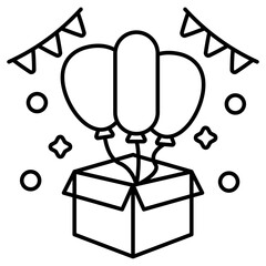 Creative design icon of balloons