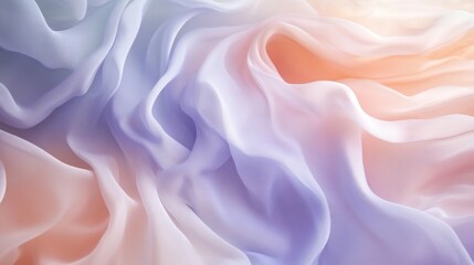 Fototapeta premium Pastel Dream: A Symphony of Soft Hues in Draped Fabric