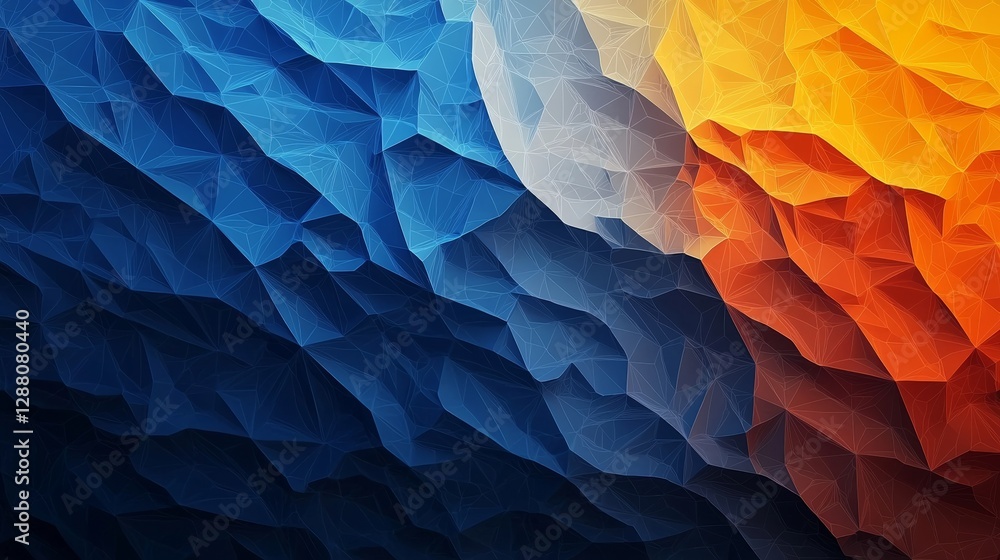 Poster a digital 3d abstract background incorporating data search technology concept and copy space