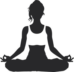 International yoga day 21 June banner or poster with woman in lotus position