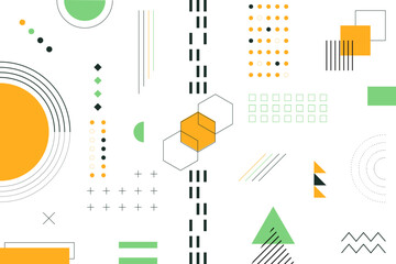 flat-geometric-shapes-background