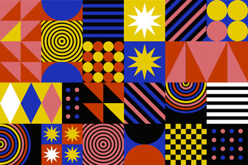 flat-mosaic-background