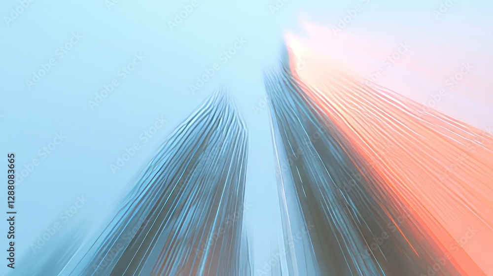 Poster digital data moving swiftly along a road with a blurred effect signifies the quick transfer of data,