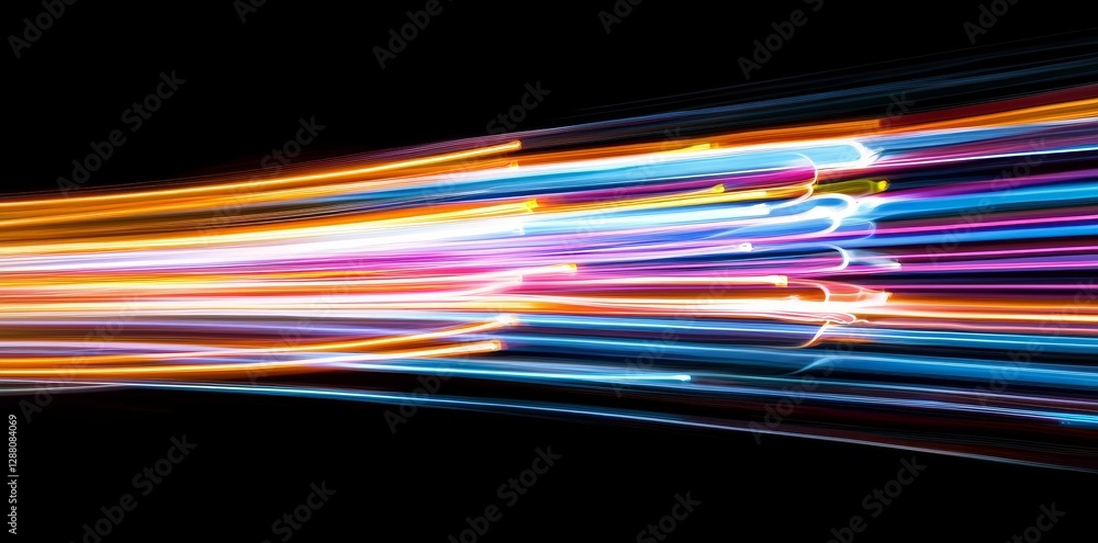 Poster the concept of modern abstract features a futuristic blend of science and energy technology, depicte