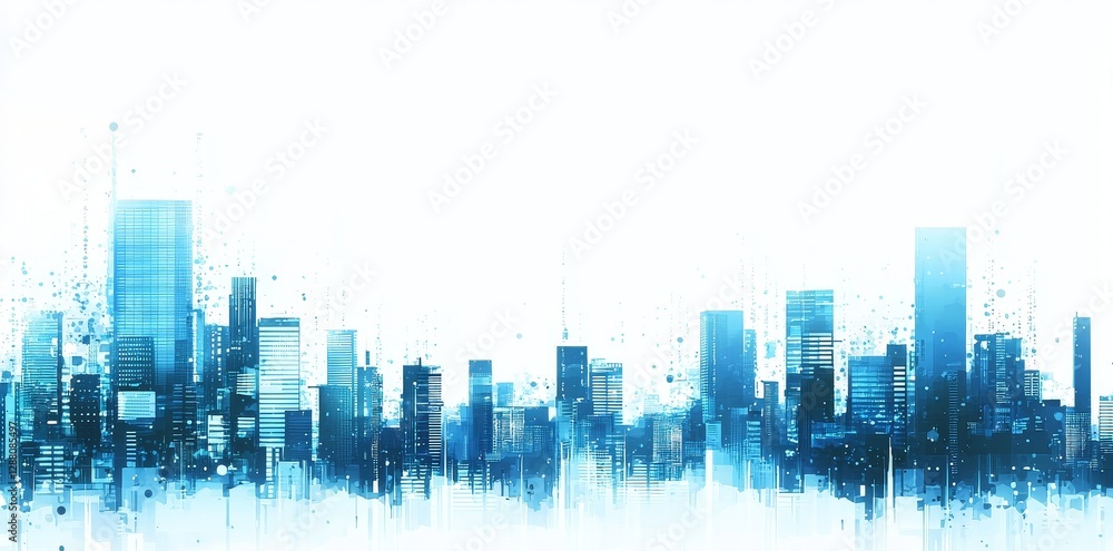 Poster concept of global communication and business with an abstract technological background