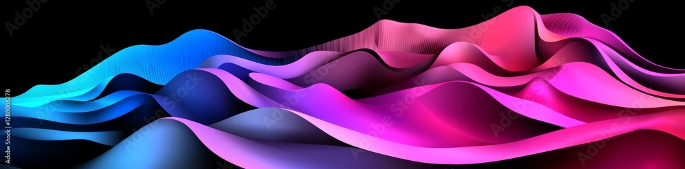 Poster a widescreen background featuring a purple pattern panorama, suitable for numerous applications incl