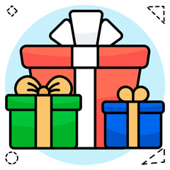 Modern design icon of gifts