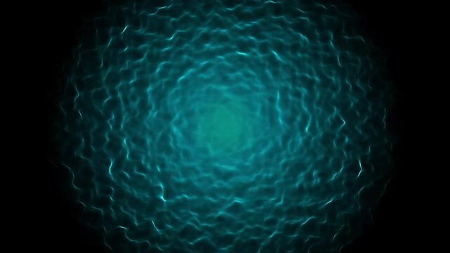 A mysterious oscillating wave effect that radiates light from the depths, creating a sense of infinite space.