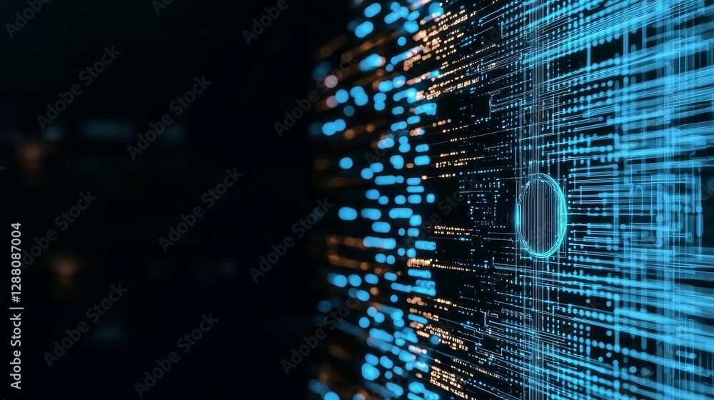Poster the background of a digital abstract creative concept illustration is made up of high speed glowing 