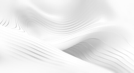 Obraz premium 3D Striped White Texture on Clean Background