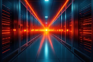 Advanced data center facilities futuristic infrastructure and cybersecurity insights