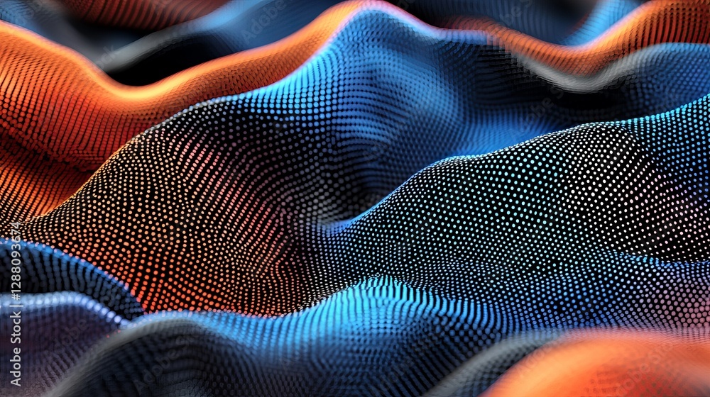 Aufkleber modern design featuring abstract technology and cyberspace, representing the futuristic and digital 