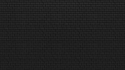 Brick wall pattern black color