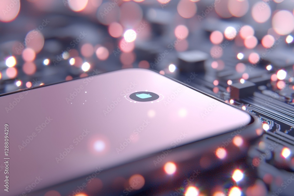 Poster smartphones infused with ai intelligence permit users to interact with ai and stay informed about th