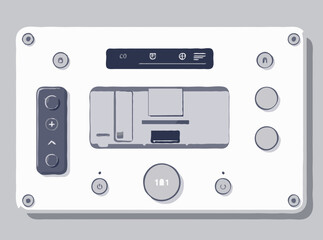 Modern Smart Home Control Panel Illustration