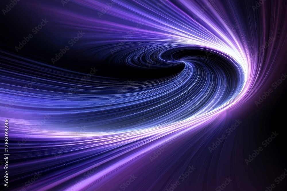 Poster a blurred purple gradient forms the basis of this abstract background with rays of light