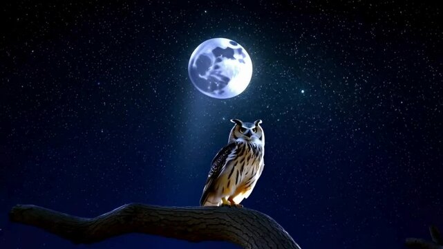 Owl horizontal slow motion high resolution cinematic animal video, Animation high resolution cinematic Creative 4k video, Young chimpanzee sitting on forest floor
