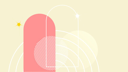 Abstract Geometric shapes in dynamic poster design background, poster, banner, colorful shapes vector