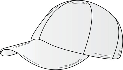 The Illustration of Fashion stylist simple Cap