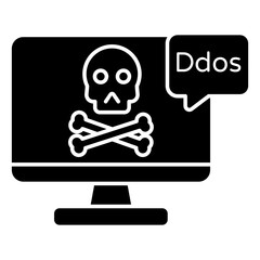 Modern design icon of malware