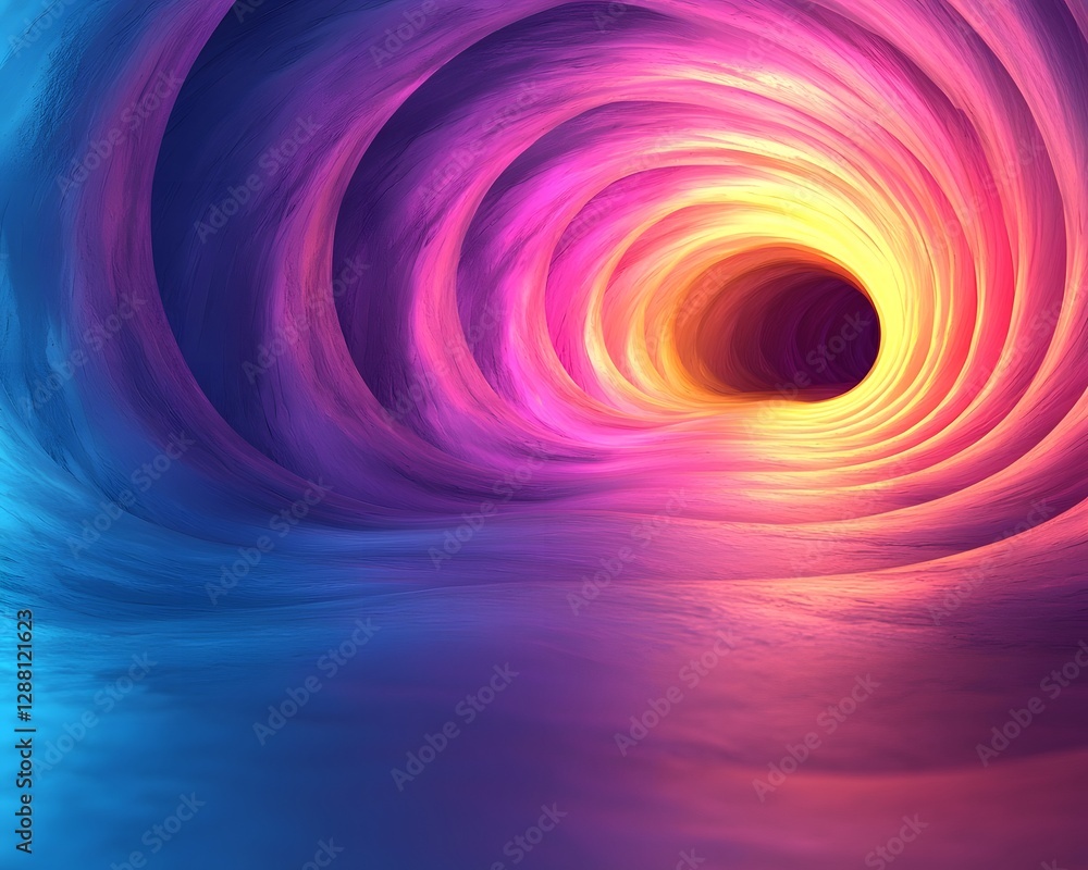 Poster glowing radial neon gradient backdrop for modern product displays and concepts