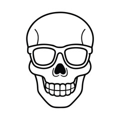 Obraz premium human skull illustration