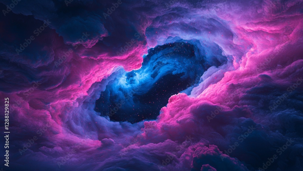 Poster a maelstrom of digital innovation and disruption, replete with flying data particles, is born from t