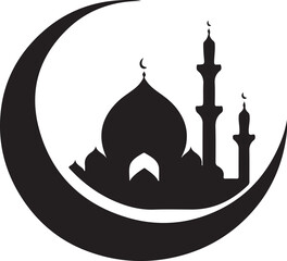 Eternal Minaret: The Celestial Silhouette of a Mosque
