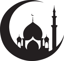 Eternal Minaret: The Celestial Silhouette of a Mosque
