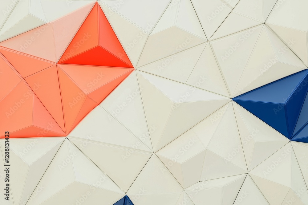 Poster the background features an abstract splash of orange and blue hues, generated by ai and set in space