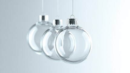 Hanging Glass Christmas Ornaments