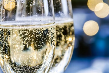 A champagne glass is pictured on a transparent backdrop in PNG format, available as stock